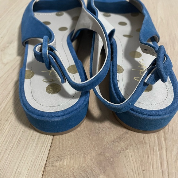 Boden Blue Suede Open-Toe Women's Shoes size 37 / 6.5 - Picture 8 of 13